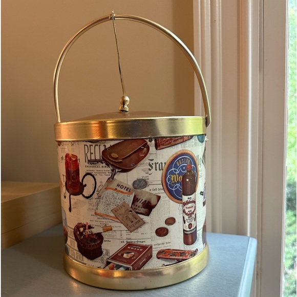 Vintage ice bucket - 1960’s - games, gambling, drinks - Picture 2 of 11